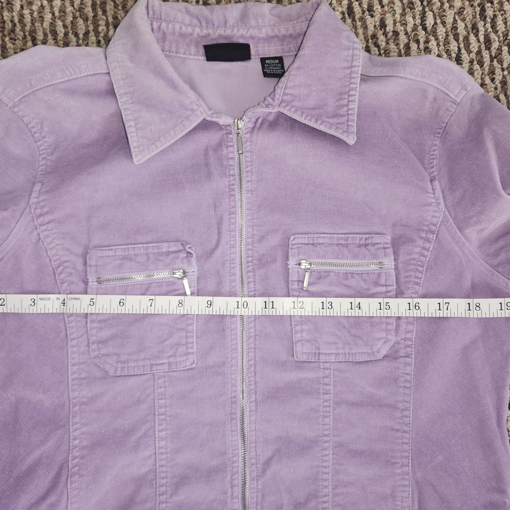 Vintage Lavender Purple Corduroy Shirt Jacket - Picture 6 of 10